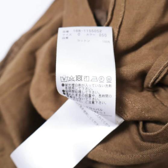 YLEVE イレーヴ 日本製 コットンオーガンジーワンピース 168-1155052 0 BROWN 定価55,000円 ロング ドレス トップス g27477 |  | 08