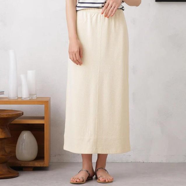YLEVE イレーヴ 日本製 HIGH TWIST BOUCLE JERSEY SK ハイツイストブークレジャージースカート 168-3130061 1 IVORY イージー Iライン |  | 02