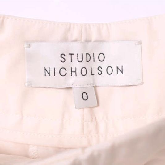STUDIO NICHOLSON スタジオニコルソン DORDONI パウダーコットン ボリュームプリーツパンツ 52-10-731041 0 LIGHT PINK 定価53,900円 |  | 02