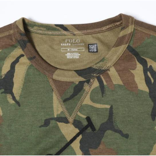 新品 POLO RALPH LAUREN ポロ・ラルフローレン Big Pony Camo Sweatshirt ビッグポニーカモフラージュスウェット M British Elmwood Camo |  | 04