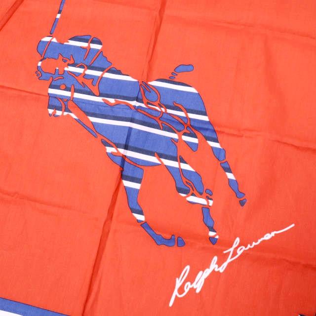 POLO RALPH LAUREN ポロ・ラルフローレン ポニープリント コットンバンダナ RED/NAVY スカーフ ハンカチ ストール g27500 |  | 02