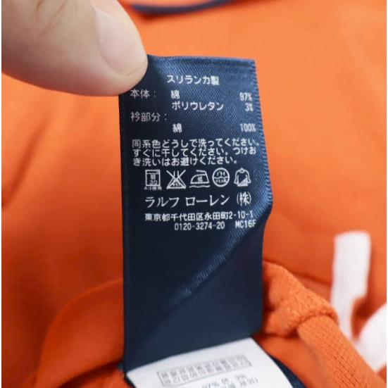RALPH LAUREN ラルフローレン GOLF ビッグポニー 鹿の子ロングスリーブポロシャツ 0495978LPO XS ORANGE 長袖 トップス g27501 |  | 07
