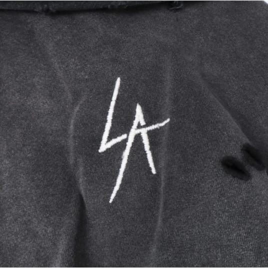LOCAL AUTHORITY ローカルオーソリティー 25AW LA Slash Destroyed Hoodie デストロイ プルオーバー パーカー XL BLACK 定価72,600円 |  | 04