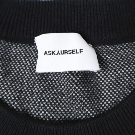 ASKYURSELF アスクユアセルフ Knit Mesh Long Sleeve Jersey レイヤード ニットメッシュロングスリーブジャージ L BLACK セーター 10 |  | 03