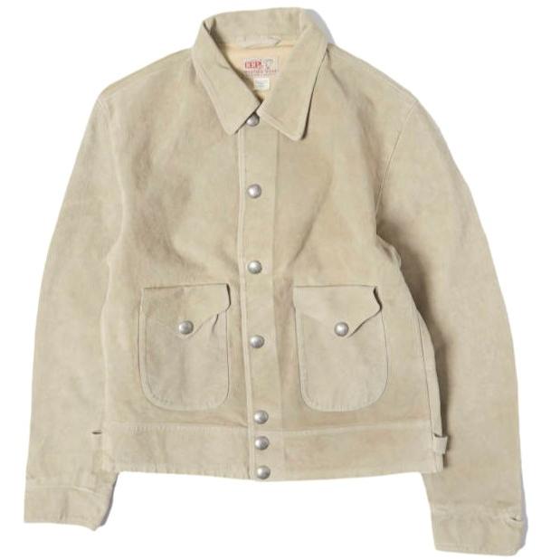 新品 RRL ダブルアールエル 26SS ラフアウトスエードジャケット 782P05097001 M Vintage Ivory Double RL レザージャケット 定価349,800円 | 