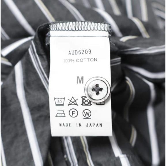 Upscape Audience アップスケープオーディエンス レジメンタルスタンドスモールカラー ハーフスリーブシャツ MADE IN JAPAN AUD6209 M BLK |  | 07