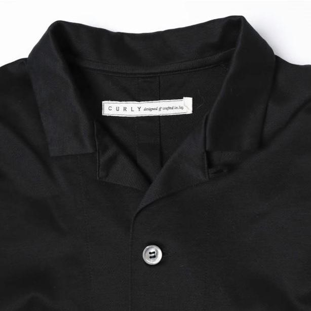 CURLY カーリー 日本製 T/Cジャージ オープンカラーシャツ 2(M) BLACK 半袖 開襟 トップス g27531 |  | 03