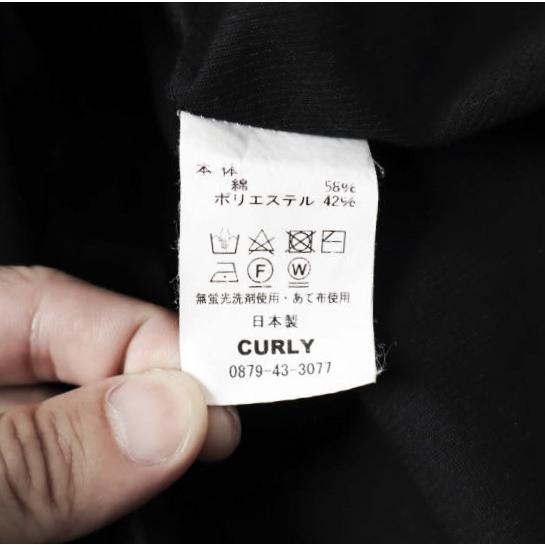 CURLY カーリー 日本製 T/Cジャージ オープンカラーシャツ 2(M) BLACK 半袖 開襟 トップス g27531 |  | 06