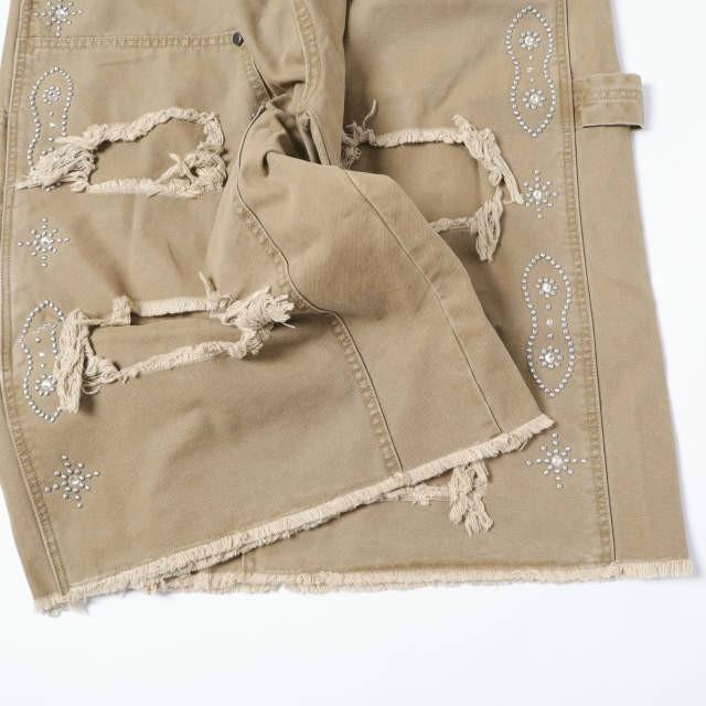 Danke Schon ダンケシェーン 26SS STUDS W-KNEE DUCK SHORTS スタッズダブルニーダックショーツ 250914-DS L BEIGE L.H.P. イージー ペインター ショートパンツ ボトムス【中古】【Danke Schon】 Danke Schon ダンケシェーン 26SS STUDS W-KNEE DUCK SHORTS スタッズ
