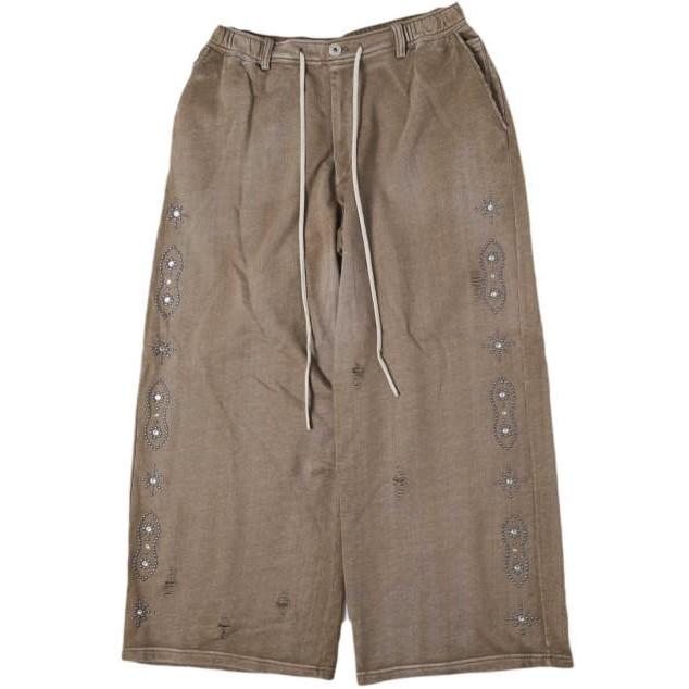 新品 Danke Schon ダンケシェーン 26SS STUDS SWEAT BAGGY PANTS