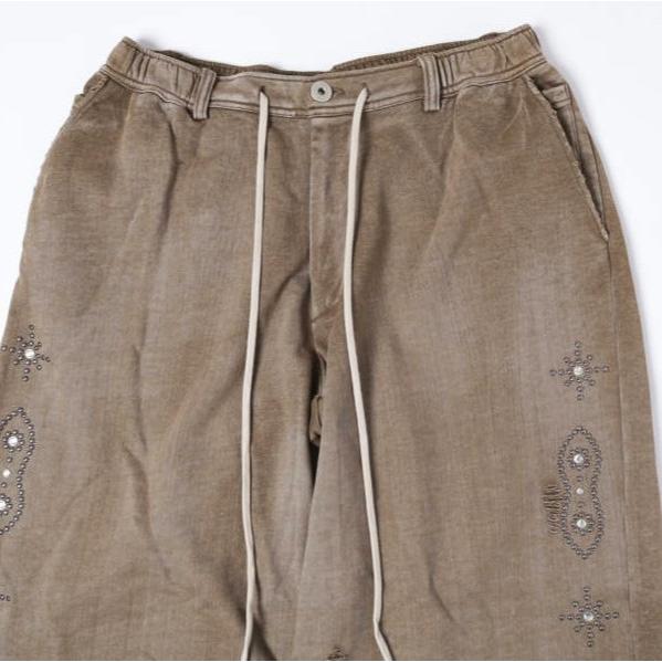 新品 Danke Schon ダンケシェーン 26SS STUDS SWEAT BAGGY PANTS