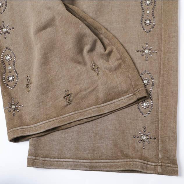 新品 Danke Schon ダンケシェーン 26SS STUDS SWEAT BAGGY PANTS