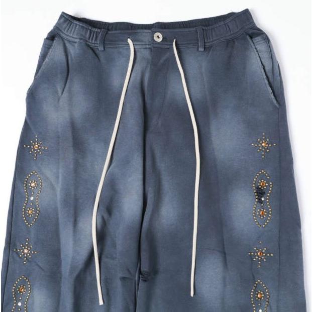 新品 Danke Schon ダンケシェーン 26SS STUDS SWEAT BAGGY PANTS スタッズスウェットバギーパンツ 250933 L NAVY L.H.P. イージー 裏毛 |  | 04