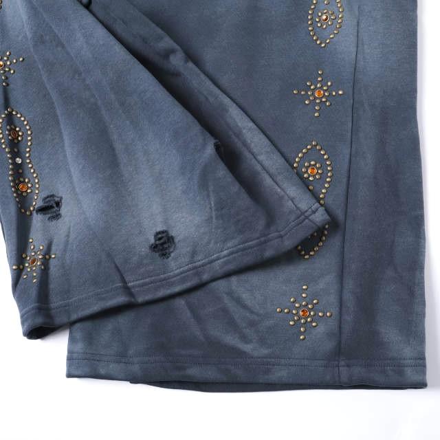 新品 Danke Schon ダンケシェーン 26SS STUDS SWEAT BAGGY PANTS