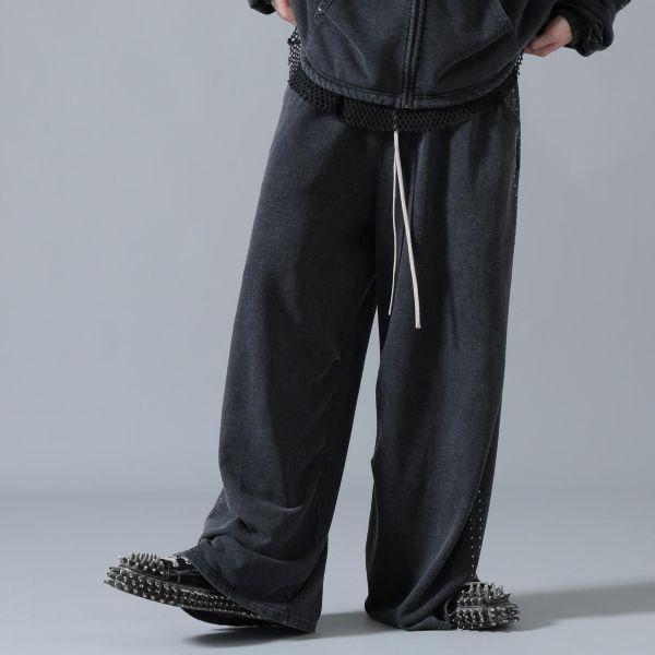 新品 Danke Schon ダンケシェーン 26SS WEB＆DEPOT限定 STUDS SWEAT PANTS スタッズスウェットパンツ 250933-OT L BLACK L.H.P. ワイド |  | 02