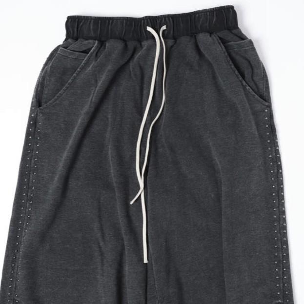 新品 Danke Schon ダンケシェーン 26SS WEB＆DEPOT限定 STUDS SWEAT PANTS スタッズスウェットパンツ 250933-OT L BLACK L.H.P. ワイド |  | 04