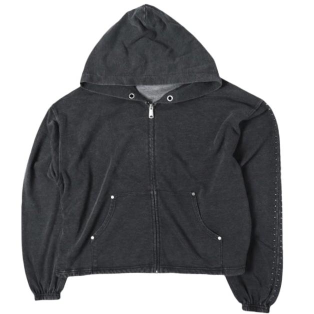 新品 Danke Schon ダンケシェーン 26SS WEB＆DEPOT限定 STUDS SWEAT ZIP HOODIE スタッズ スウェットジップアップパーカー 250932-OT L | 