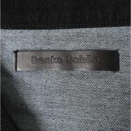 Danke Schon ダンケシェーン 25AW FLOCKY DENIM SHORT JACKET フロッキーデニムショートジャケット L BLACK Gジャン L.H.P. アウター |  | 03