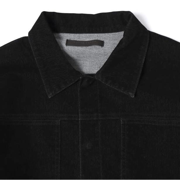 Danke Schon ダンケシェーン 25AW FLOCKY DENIM SHORT JACKET フロッキーデニムショートジャケット L BLACK Gジャン L.H.P. アウター |  | 04
