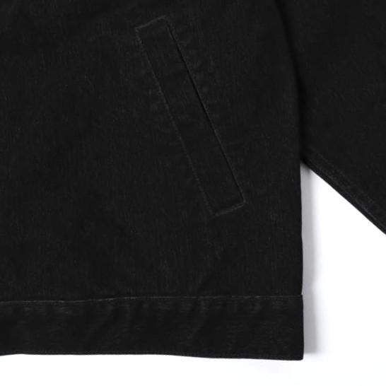 Danke Schon ダンケシェーン 25AW FLOCKY DENIM SHORT JACKET フロッキーデニムショートジャケット L BLACK Gジャン L.H.P. アウター |  | 06