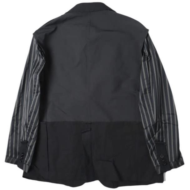 sacai サカイ 24SS 日本製 Suiting Jacket  ハイブリッド スーチングジャケット 24-03265M 1 BLACK テーラード ドッキング アウター g27569 |  | 01