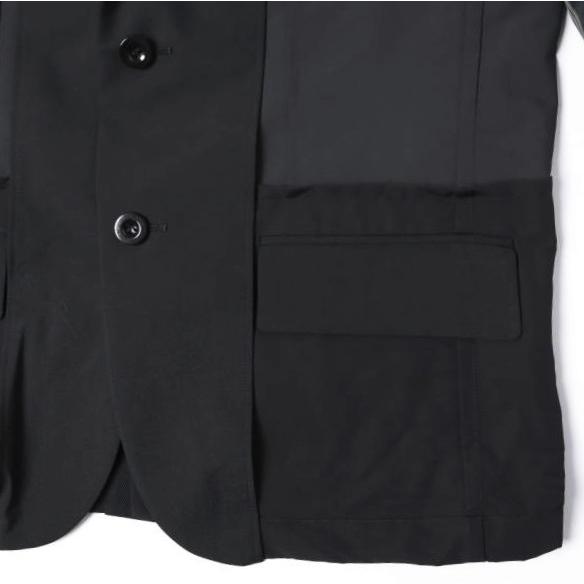 sacai サカイ 24SS 日本製 Suiting Jacket  ハイブリッド スーチングジャケット 24-03265M 1 BLACK テーラード ドッキング アウター g27569 |  | 03