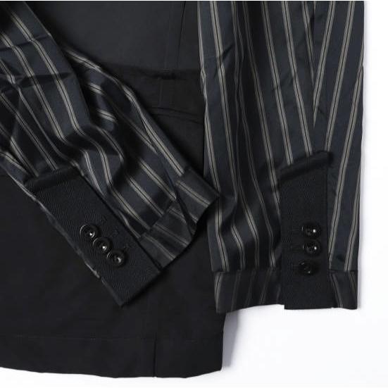 sacai サカイ 24SS 日本製 Suiting Jacket  ハイブリッド スーチングジャケット 24-03265M 1 BLACK テーラード ドッキング アウター g27569 |  | 04