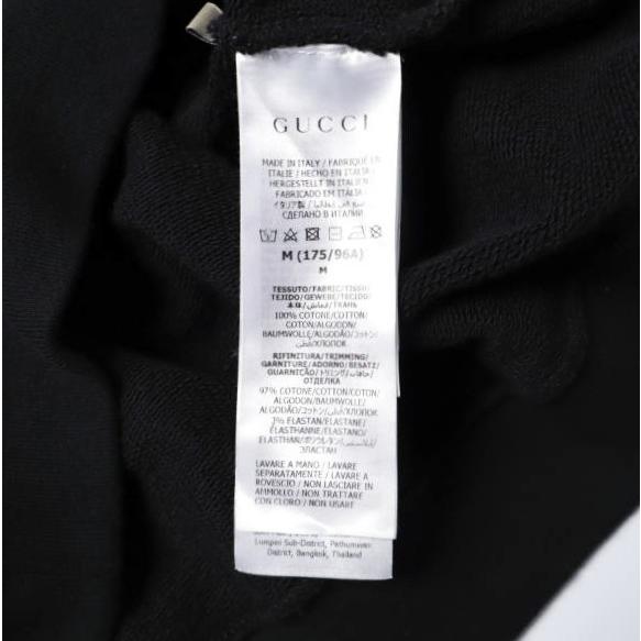 GUCCI グッチ イタリア製 Blade Print Hoodie ブレードロゴプリント スウェットプルオーバーパーカー 700120 XJFL9 M BLACK 裏毛 トップス |  | 07