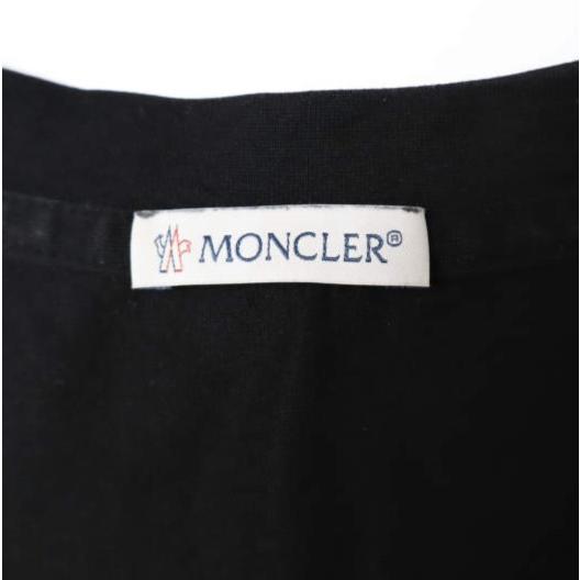 MONCLER モンクレール 22SS フェルトロゴ ナイロンポケットTシャツ H10918C00048 8390Y M BLACK 半袖 トリコロール エンブレム トップス |  | 02