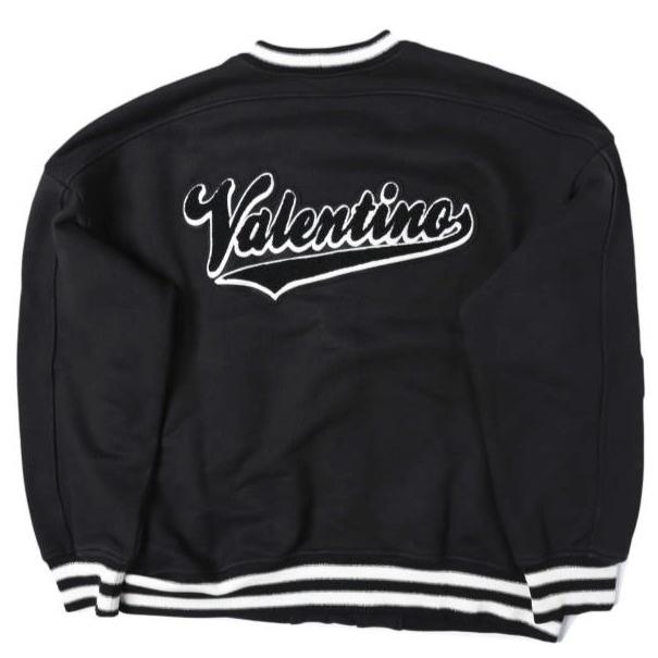 VALENTINO ヴァレンティノ 23SS イタリア製 V Crew Patches Cardigan スタジャン スウェットカーディガン 2V3MF24R93D M BLACK ロゴパッチ |  | 01
