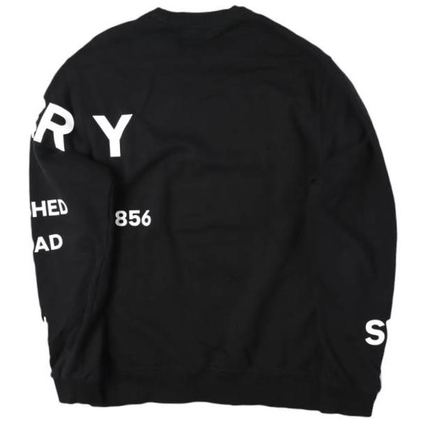 BURBERRY バーバリー Horse Ferry Print Sweatshirt ホースフェリープリントスウェット 8040695 / 71C M BLACK トレーナー 裏毛 トップス |  | 01