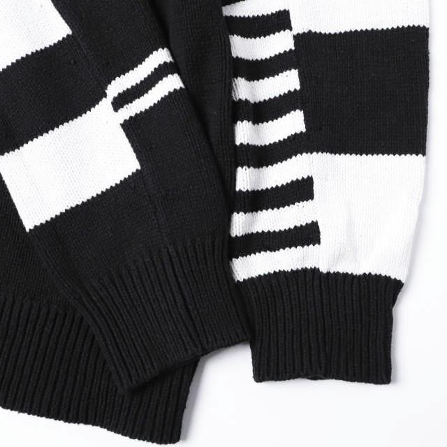 Maison ULA メゾンウラ 26SS BORDER SLEEVE PULLOVER ボーダースリーブプルオーバー 6244-09004 1 BLACK クルーネックニット ROYAL FLASH |  | 04