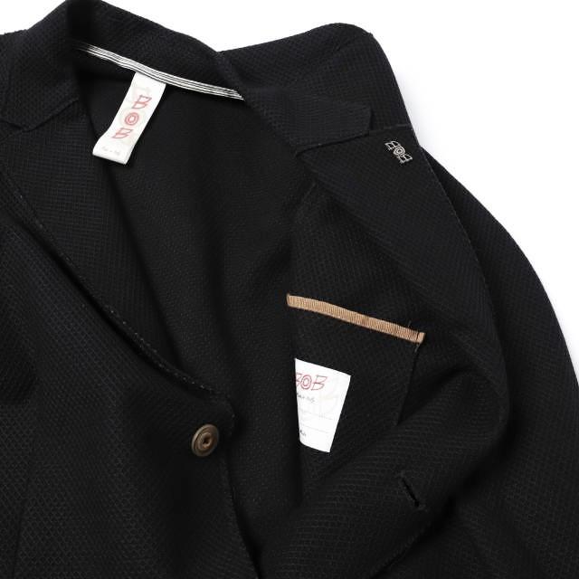 BOB ボブ イタリア製 ハニカムメッシュジャケット 07433128-1005 48 BLACK 2B テーラード アウター g27592 |  | 04