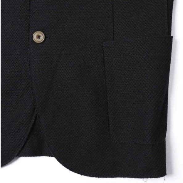 BOB ボブ イタリア製 ハニカムメッシュジャケット 07433128-1005 48 BLACK 2B テーラード アウター g27592 |  | 06