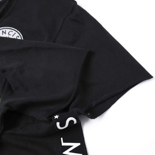FranCisT_MOR.K.S. フランシストモークス 日本製 サイドロゴテープ VネックTシャツ 3 BLACK 半袖 スカル ハイビスカス ハート ワッペン |  | 05