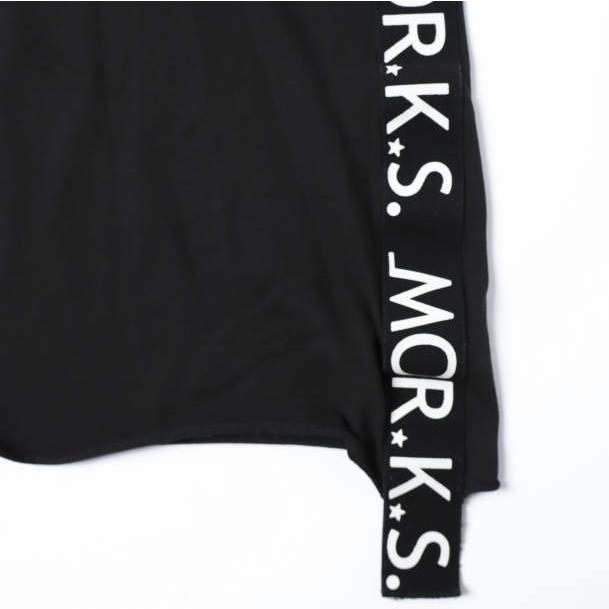 FranCisT_MOR.K.S. フランシストモークス 日本製 サイドロゴテープ VネックTシャツ 3 BLACK 半袖 スカル ハイビスカス ハート ワッペン |  | 06