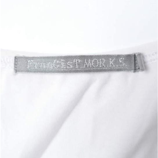 FranCisT_MOR.K.S. フランシストモークス 日本製 サイドロゴテープ VネックTシャツ 2 WHITE 半袖 スカル ハイビスカス ハート ワッペン |  | 02