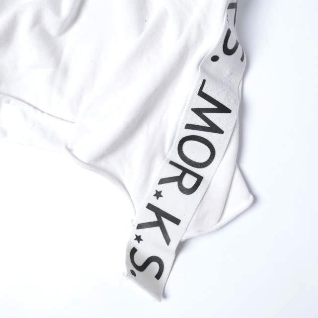 FranCisT_MOR.K.S. フランシストモークス 日本製 サイドロゴテープ VネックTシャツ 2 WHITE 半袖 スカル ハイビスカス ハート ワッペン |  | 06