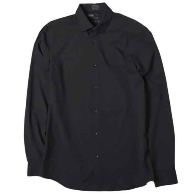 GAP ギャップ TRAVELER トラベラーストレッチシャツ 5445/300/800/M M BLACK 長袖 トップス g27602 | 