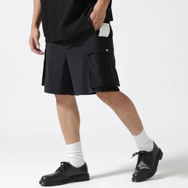 Maison ULA メゾンウラ 25AW HALF PANTS 異素材切り替えイージーショーツ 6252-06002 1 BLACK ROYAL FLASH ショートパンツ ボトムス g27606 |  | 02