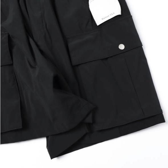 Maison ULA メゾンウラ 25AW HALF PANTS 異素材切り替えイージーショーツ 6252-06002 1 BLACK ROYAL FLASH ショートパンツ ボトムス g27606 |  | 05