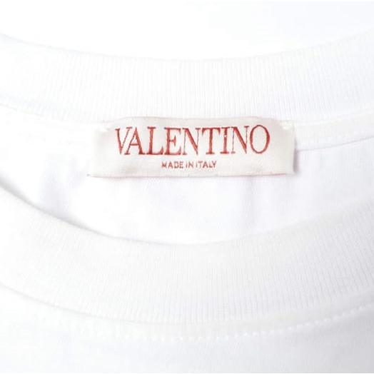 VALENTINO ヴァレンティノ イタリア製 LOGO TEE ロゴプリントTシャツ L WHITE 半袖 トップス g27607 |  | 02