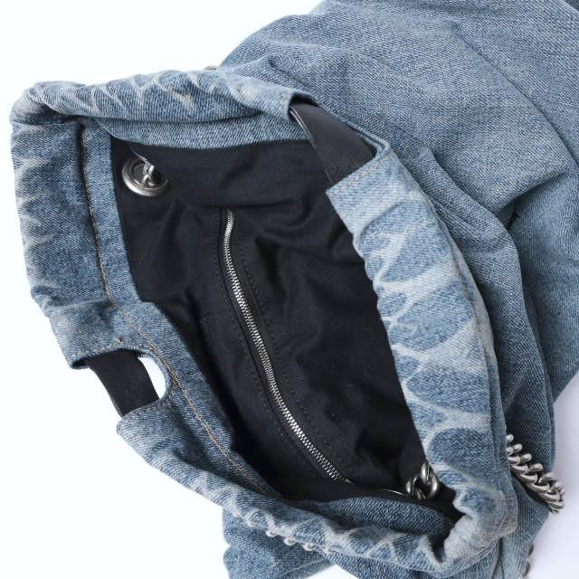 BALENCIAGA バレンシアガ Crush Denim Tote Bag Midium クラッシュ デニムトートバッグ ミディアム 742941 Indigo チェーン ショルダー |  | 04
