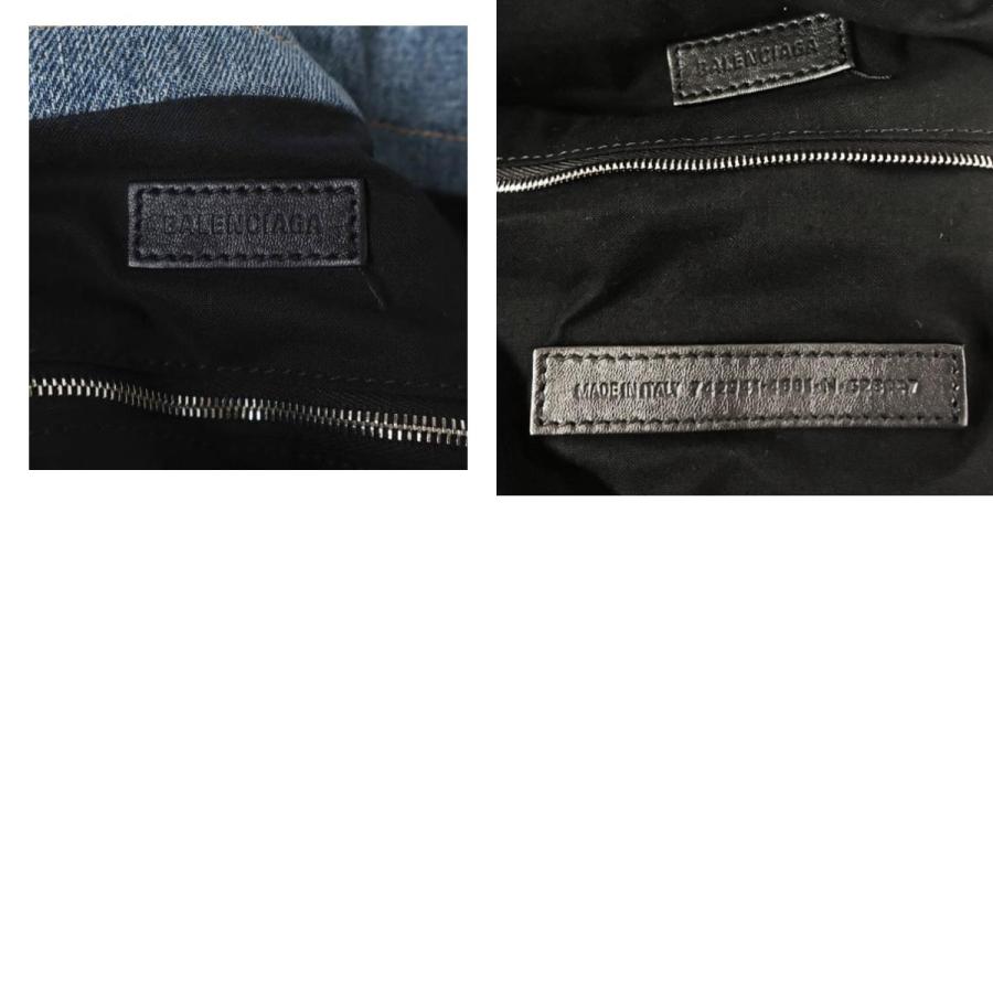 BALENCIAGA バレンシアガ Crush Denim Tote Bag Midium クラッシュ デニムトートバッグ ミディアム 742941 Indigo チェーン ショルダー |  | 09