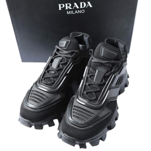 PRADA プラダ イタリア製 CLOUDBUST THUNDER クラウドバスト サンダー ニットファブリック スニーカー 2EG293 10(29cm) BLACK シューズ | 