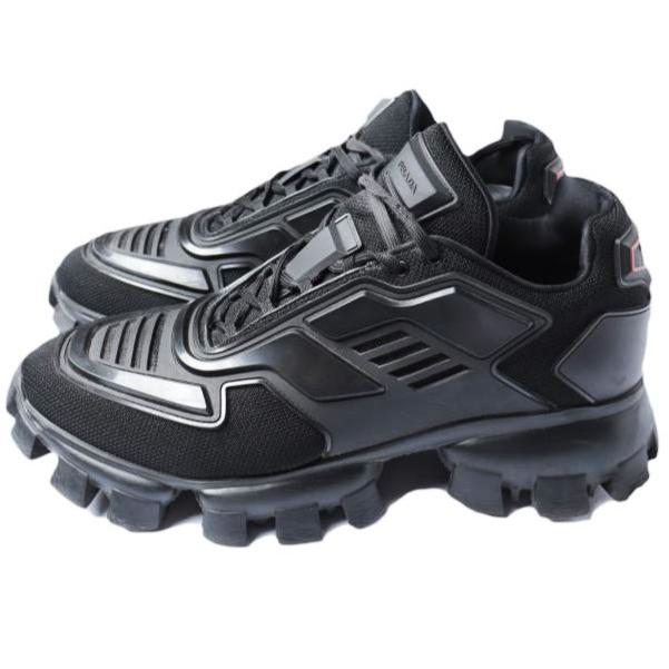 PRADA プラダ イタリア製 CLOUDBUST THUNDER クラウドバスト サンダー ニットファブリック スニーカー 2EG293 10(29cm) BLACK シューズ |  | 01