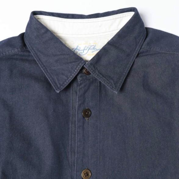 The crooked Tailor ザクルーキットテーラー REGULAR COLLAR CLASSIC OVER SHIRT デニム レギュラーカラークラシックオーバーシャツ 48 |  | 03