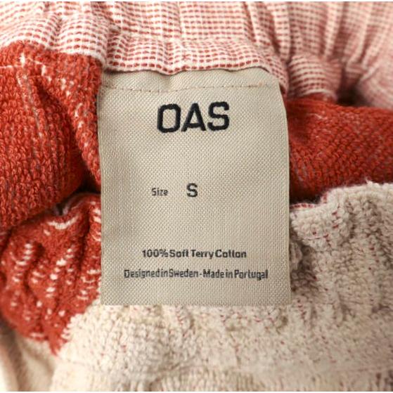 OAS オーエーエス Dune Drizzle Terry Shorts ウエーブデザイン パイルショーツ 5502-01 S RED/OFF WHITE BEAMS イージー ショートパンツ |  | 04