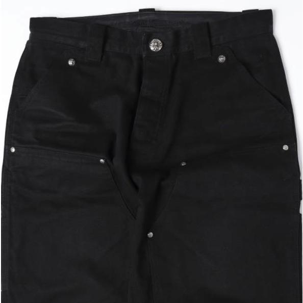 CHROME HEARTS クロムハーツ CARPENTER DOUBLE KNEE インボイス付き カーペンターダブルニーパンツ 34 BLACK ペインター キャンバス |  | 04