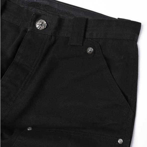CHROME HEARTS クロムハーツ CARPENTER DOUBLE KNEE インボイス付き カーペンターダブルニーパンツ 34 BLACK ペインター キャンバス |  | 05